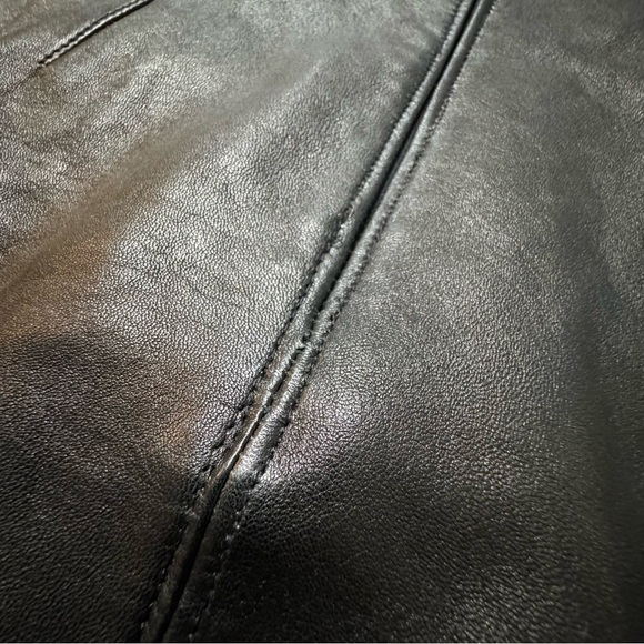 ET OCHS Black Calf Leather Strapless Mini Dress Size 10 $1695 retail - Picture 13 of 15